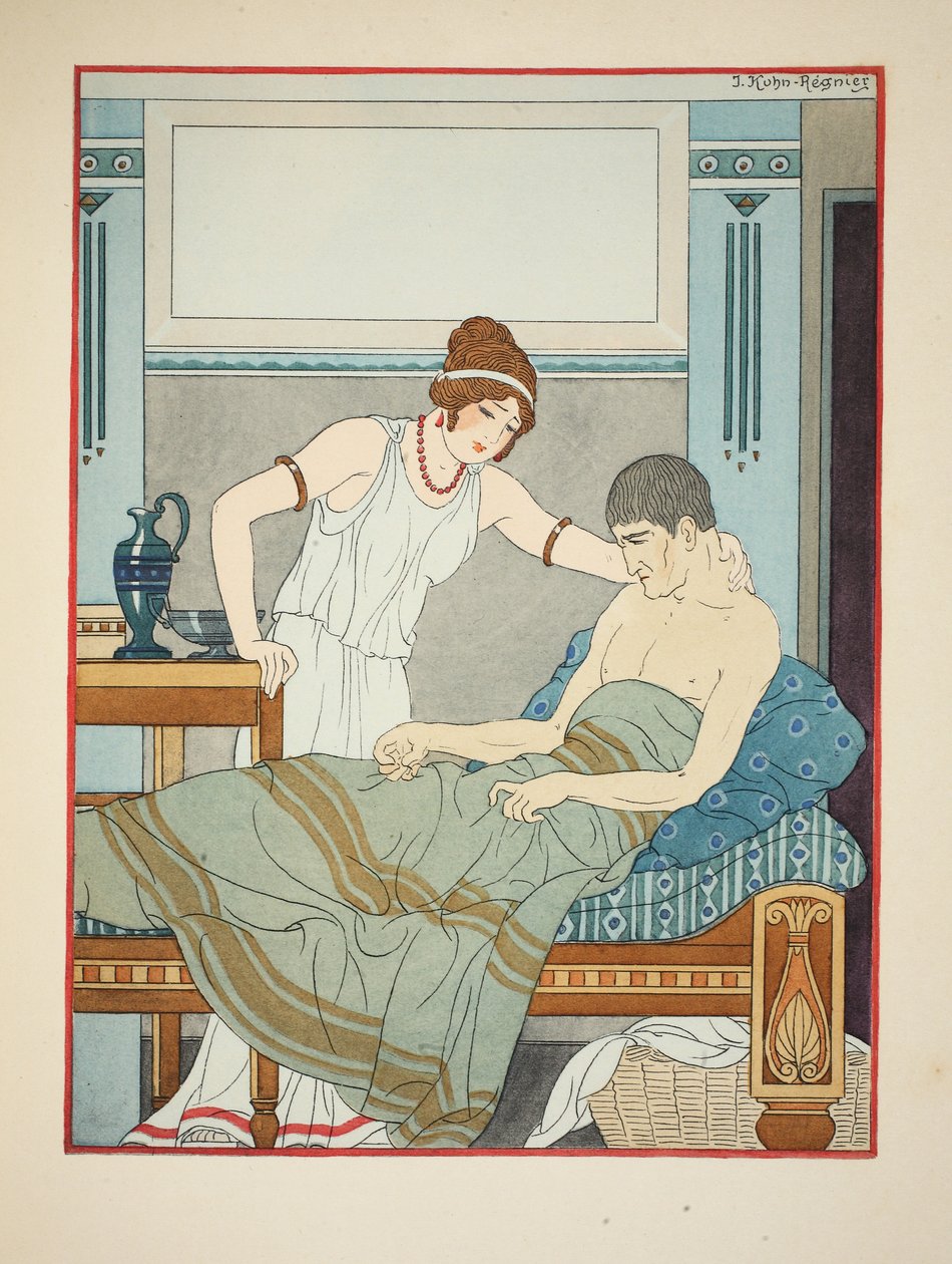 Idegbaj, illusztráció a "Hippokratész művei"-ből, 1934 alkotó: Joseph Kuhn Regnier