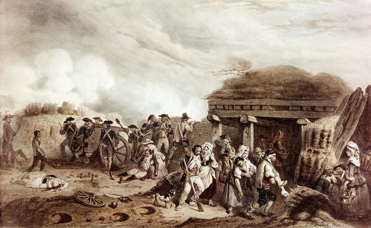 Bastan harca a Moncey tábornok által vezényelt franciákkal szembeszáll a spanyolokkal. Az összecsapásra a Bastan-völgyben került sor július 24-én alkotó: Joseph-Louis Hippolyte Bellange