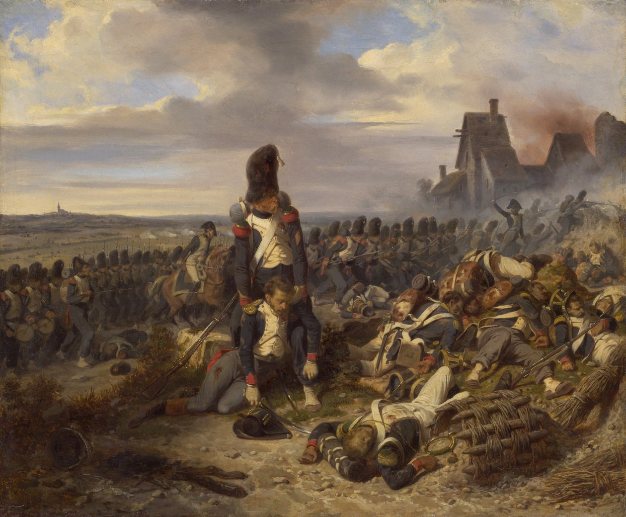 Csatajelenet, 1825 körül alkotó: Joseph Louis Hippolyte Bellange