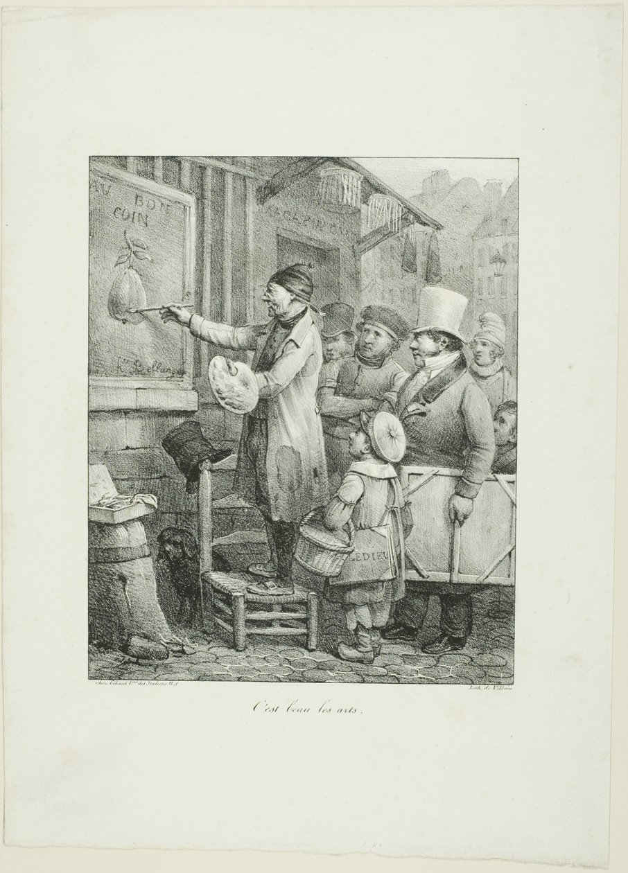 Milyen szépek a művészetek, a Croquis Lithographiques...1823-ból alkotó: Joseph Louis Hippolyte Bellange