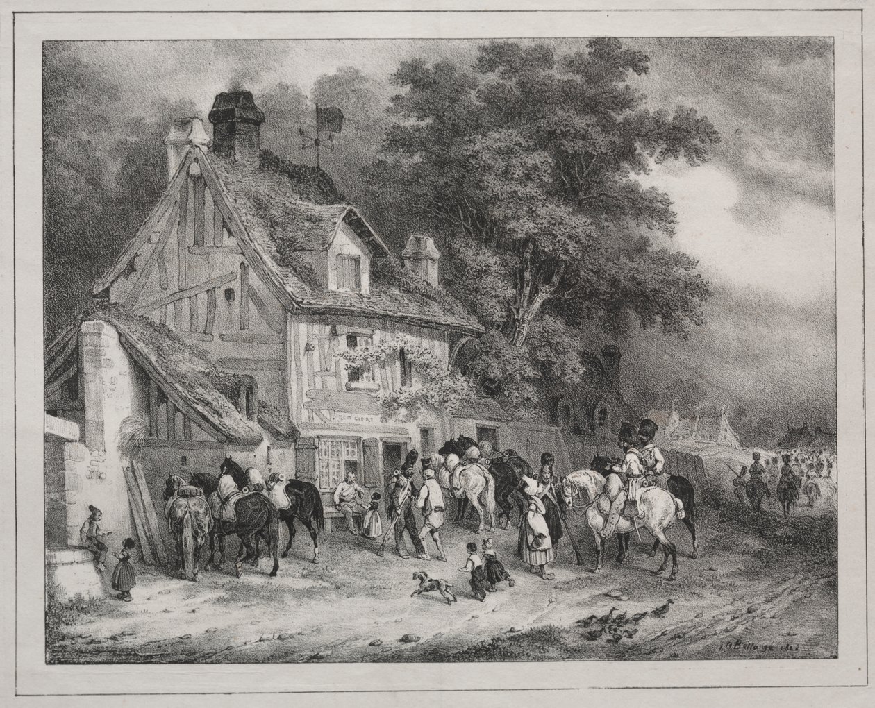Normandia szuvenírje alkotó: Joseph Louis Hippolyte Bellange