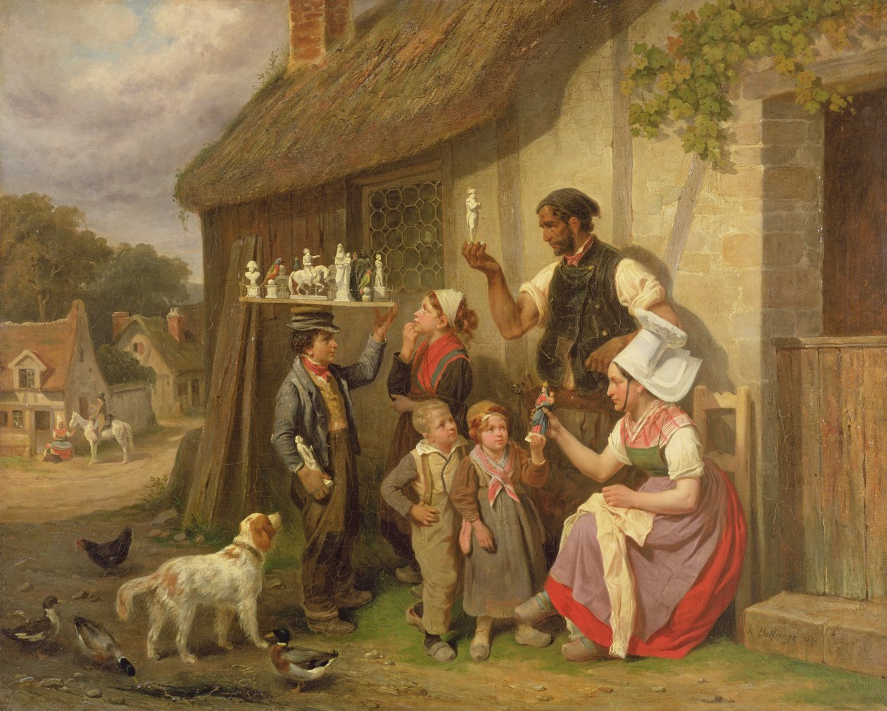 Az utazó gipszfigura eladó, 1883 alkotó: Joseph Louis Hippolyte Bellange