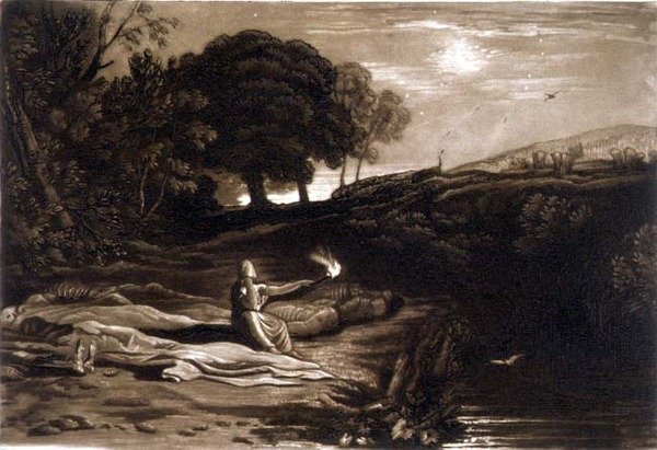 F.46.I Rispah, a „Liber Studiorum”-ból, metszett: Robert Dunkarton alkotó: Joseph Mallord William (after) Turner