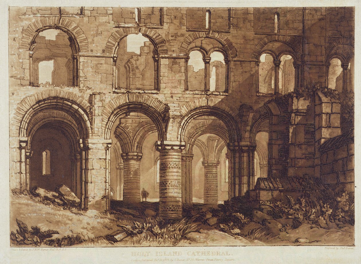 Szent Sziget-székesegyház, vésette: Charles Turner (1773-1857) 1808 (metszet) alkotó: Joseph Mallord William (after) Turner