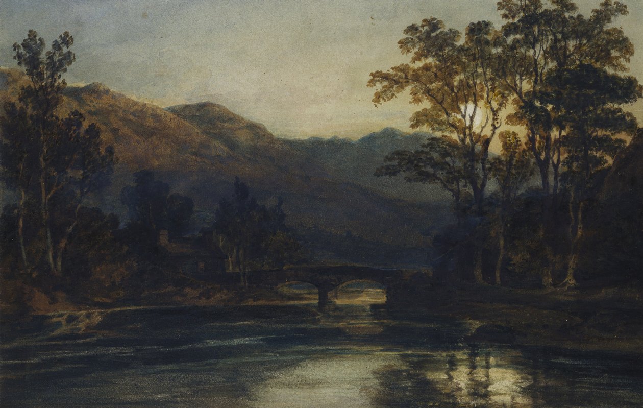 Híd a folyón a Holdfénynél, 1798 alkotó: Joseph Mallord William Turner