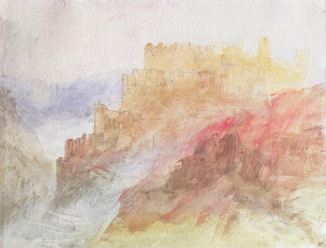 Kastély a szakadék felett, 184144 körül alkotó: Joseph Mallord William Turner