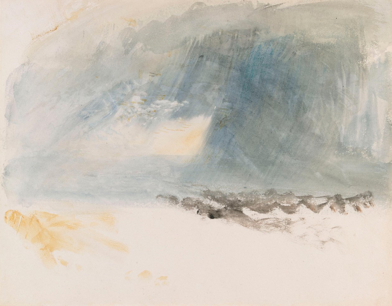 Zápor a víz fölött, hagyományosan Luzerni-tónak nevezve alkotó: Joseph Mallord William Turner