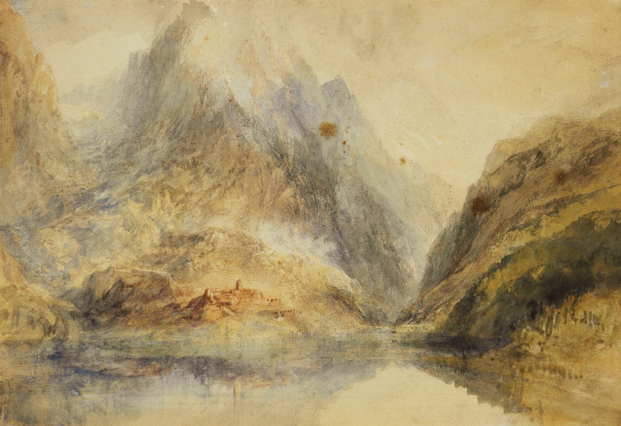 Svájci alpesi táj, 1843 körül alkotó: Joseph Mallord William Turner