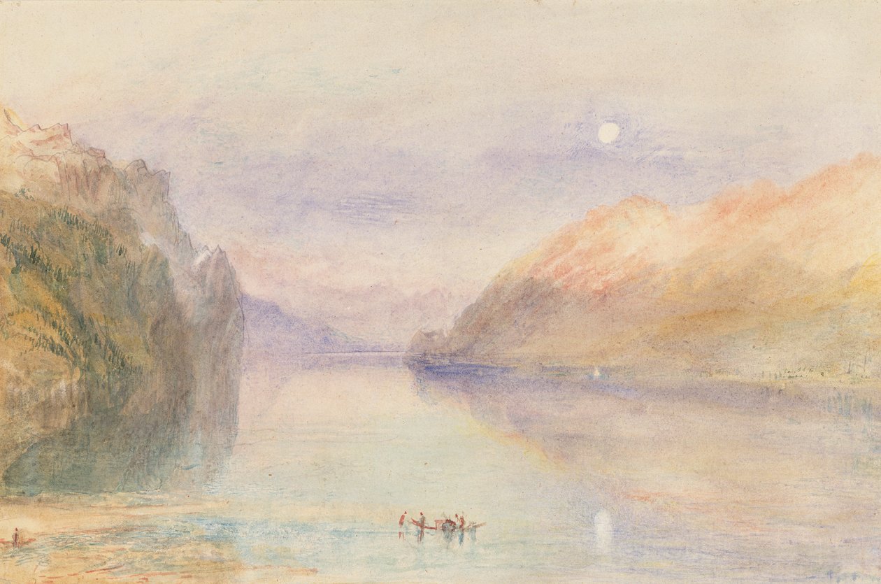 A Swiss Lake, c.1841 (watercolor on paper) alkotó: Joseph Mallord William Turner