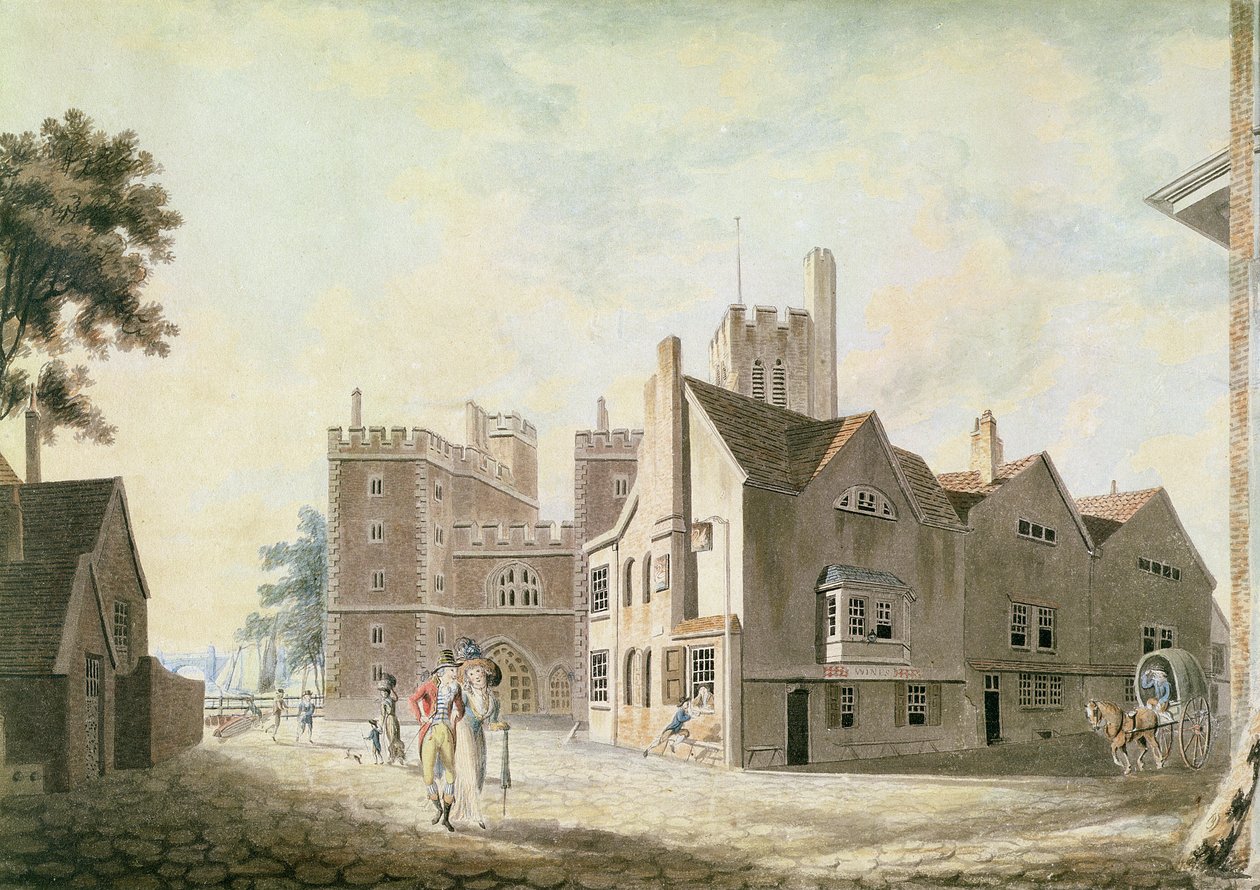 Kilátás az érseki palotára, Lambeth alkotó: Joseph Mallord William Turner