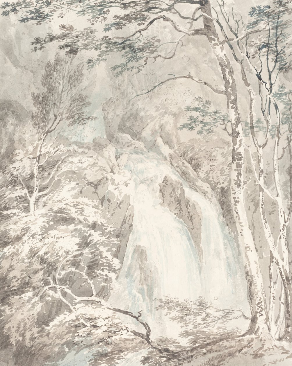 Egy vízesés alkotó: Joseph Mallord William Turner