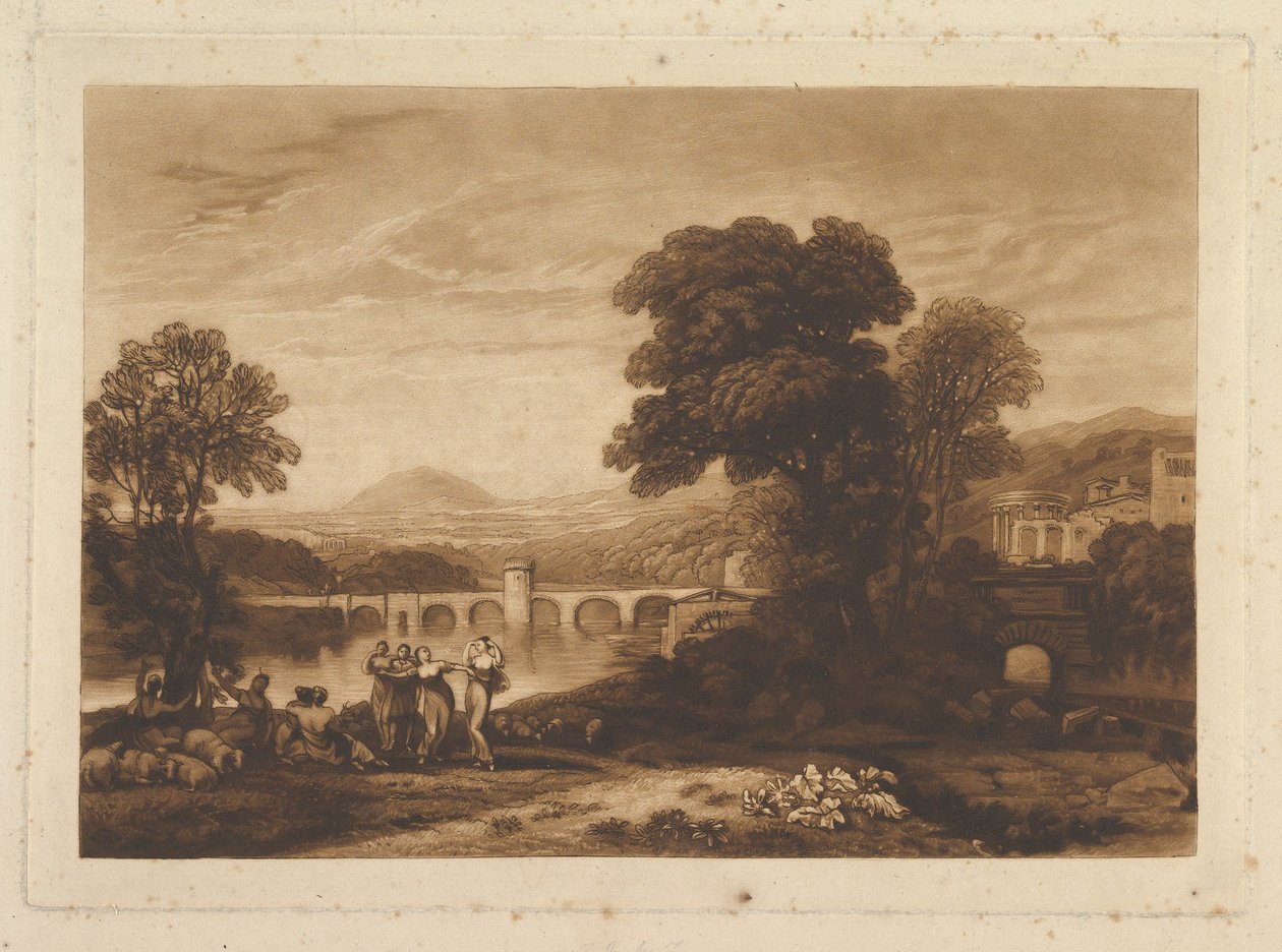 Apuleia In Search of Apuleius kiadatlan lemez, Liber Studiorum, 1813-23. alkotó: Joseph Mallord William Turner