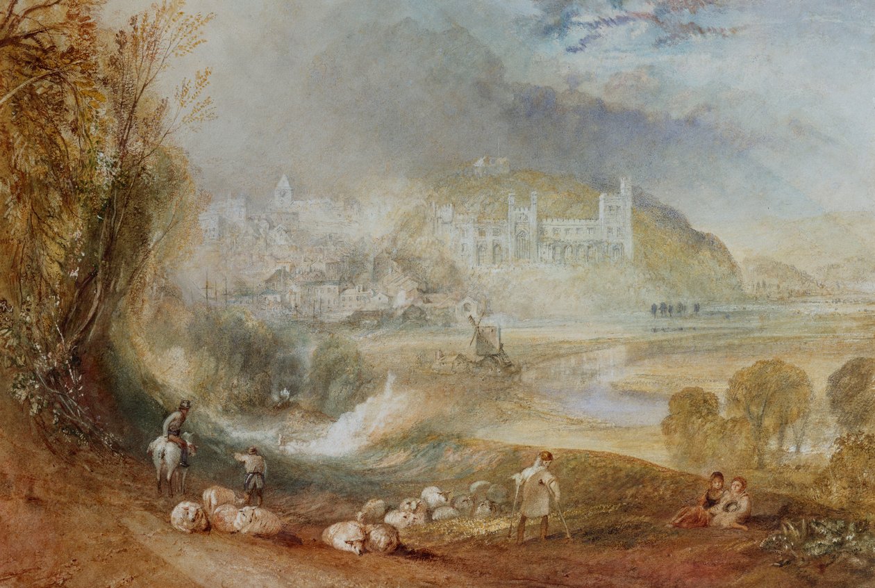 Arundel vára és városa, 1824 körül alkotó: Joseph Mallord William Turner