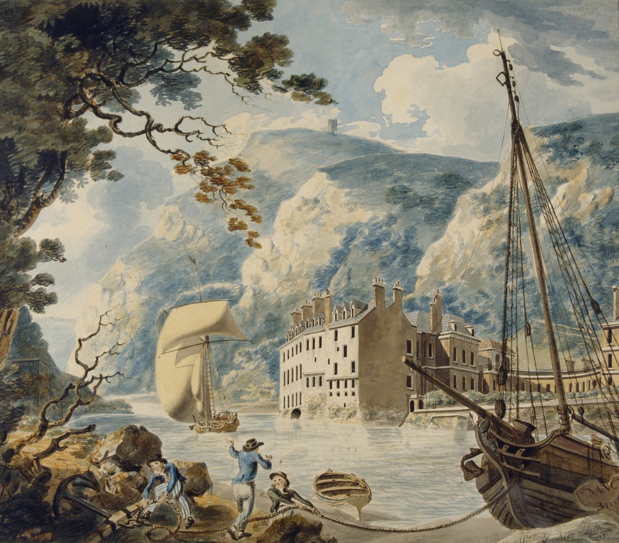 Avon Gorge és Bristol Hotwell alkotó: Joseph Mallord William Turner