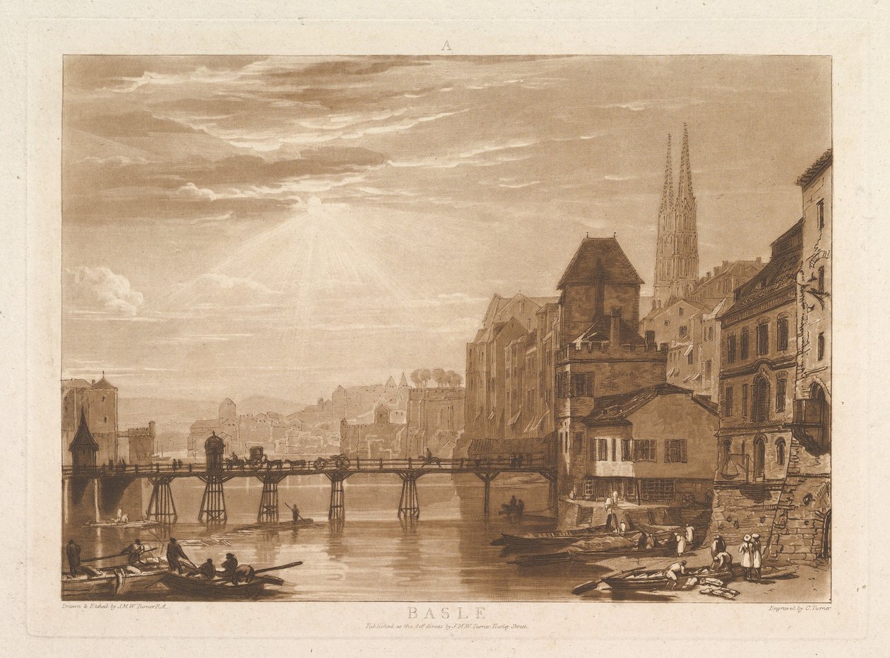 Basle Liber Studiorum, I. rész, 5. tábla, 1807. június 11 alkotó: Joseph Mallord William Turner