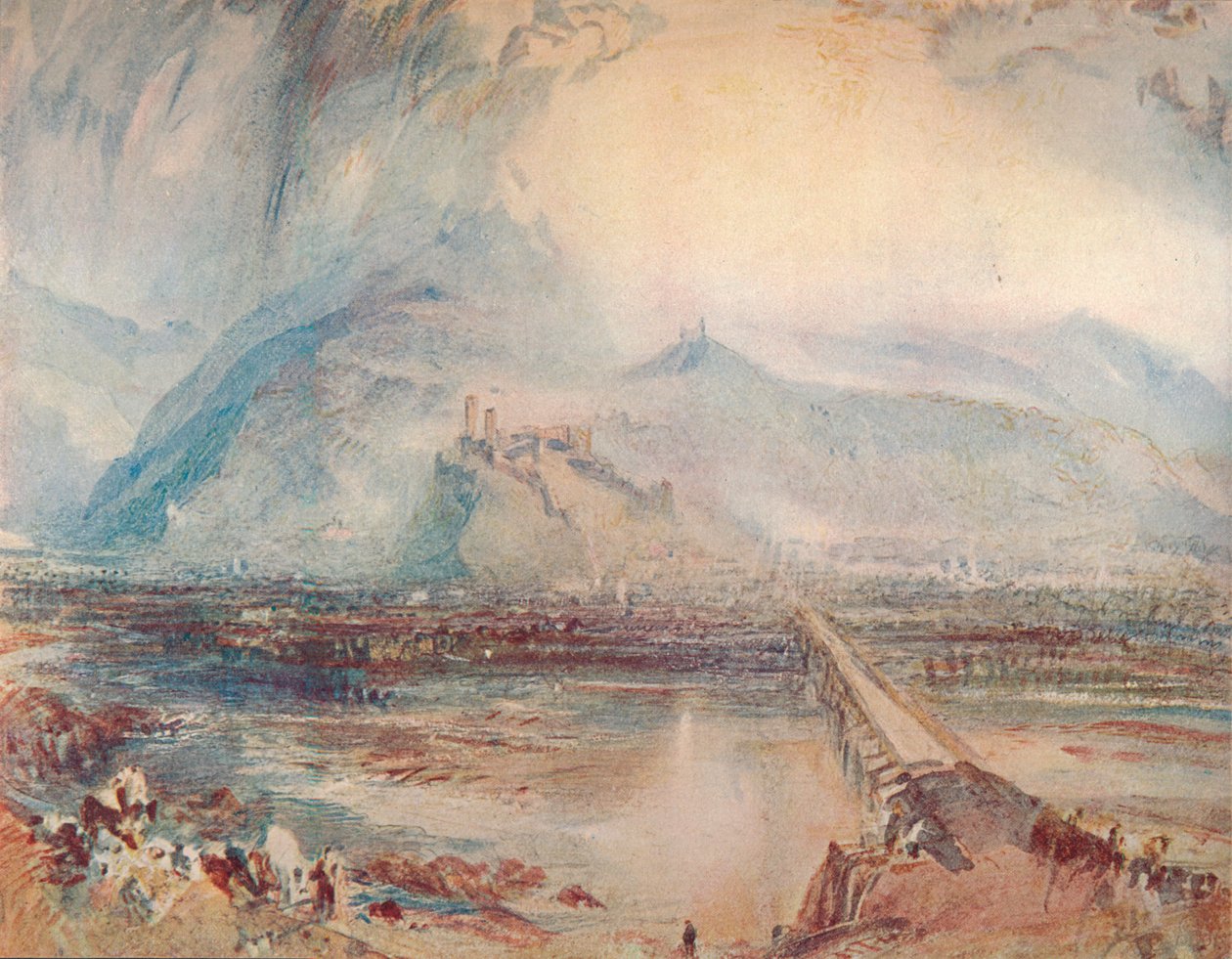 Bellinzona: Az úttól Locarnóba, 1909 alkotó: Joseph Mallord William Turner