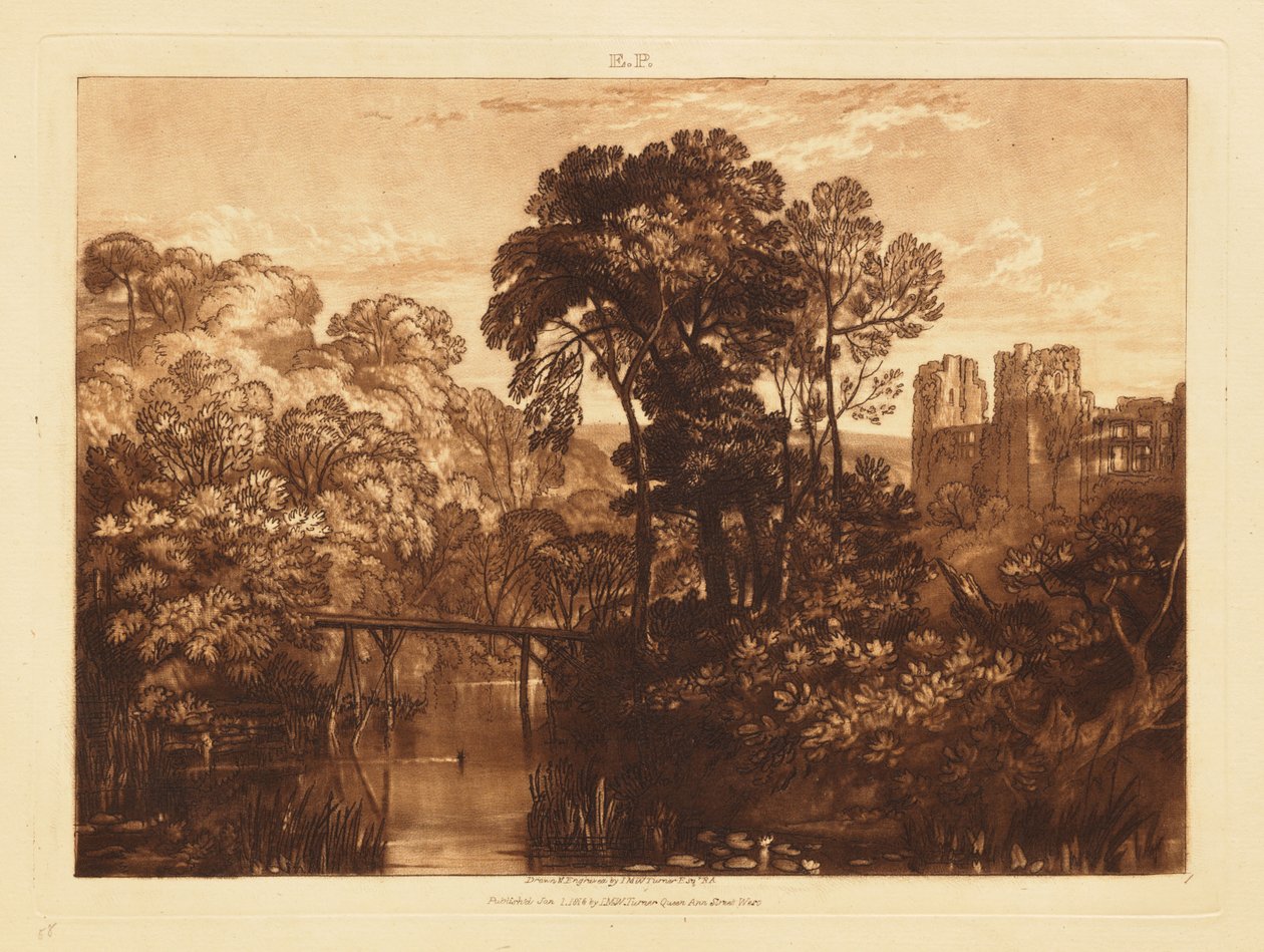 Berry Pomeroy kastély alkotó: Joseph Mallord William Turner