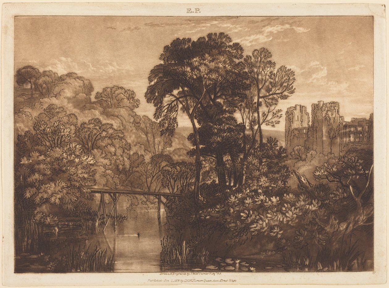 Berry Pomeroy kastélya alkotó: Joseph Mallord William Turner