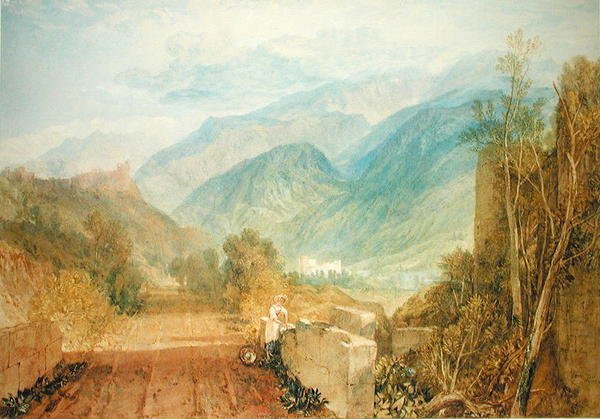 Bonneville, 1803 körül (akvarell, papír) alkotó: Joseph Mallord William Turner