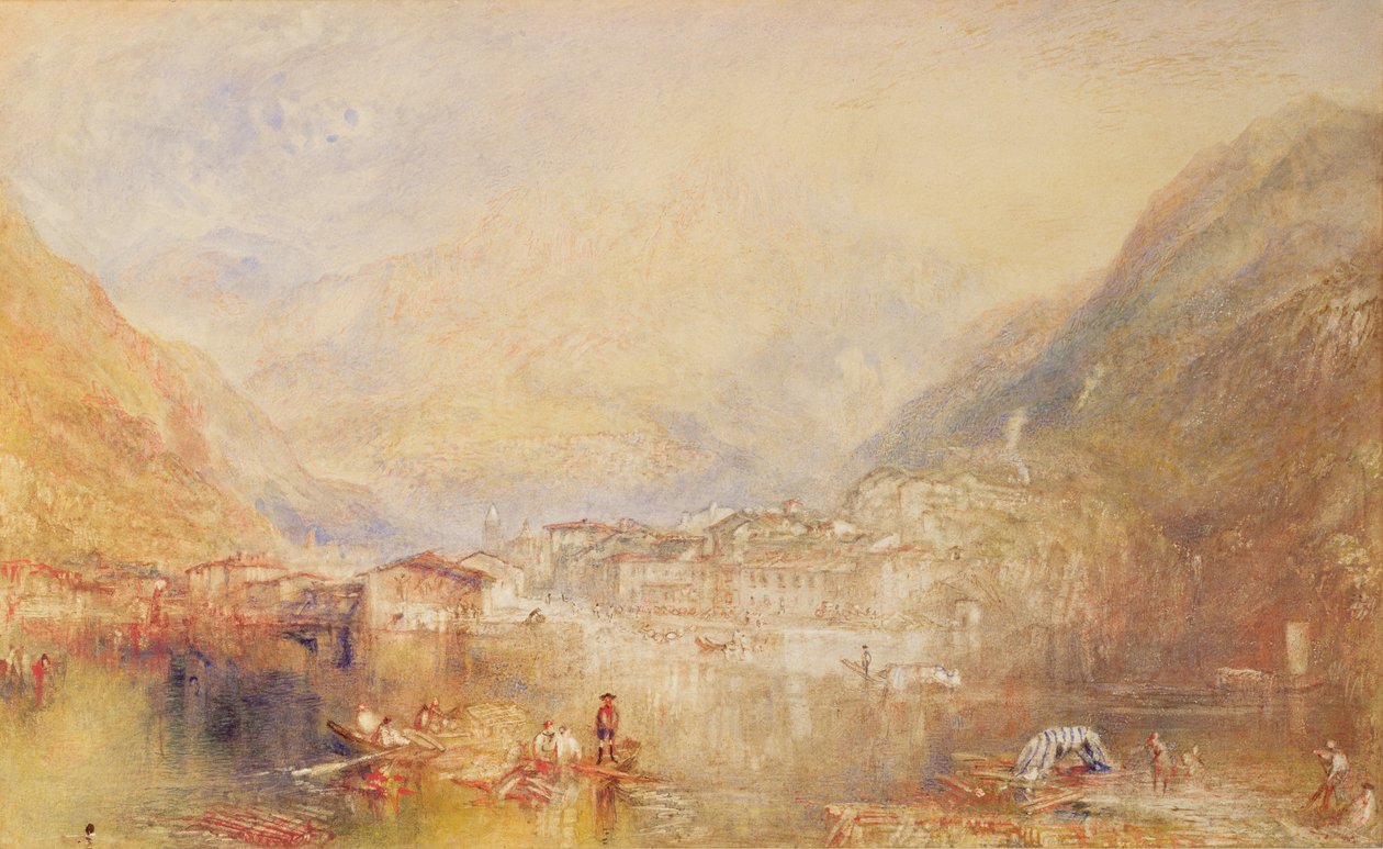 Brunnen a Luzerni-tóból, 1845 alkotó: Joseph Mallord William Turner