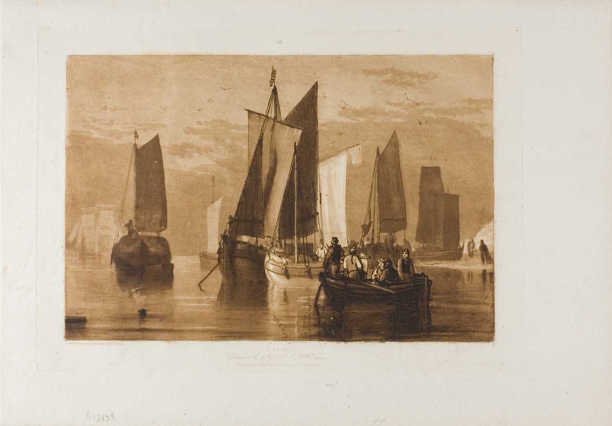 Nyugodt, 44-es tábla a Tanulmányok Könyvéből alkotó: Joseph Mallord William Turner