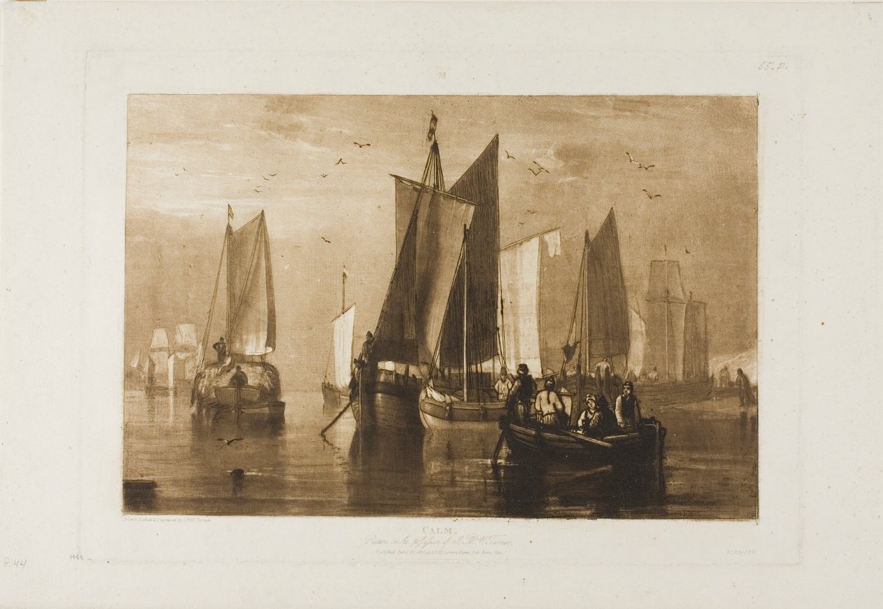 Nyugodt, 44-es tábla a Tanulmányok Könyvéből alkotó: Joseph Mallord William Turner