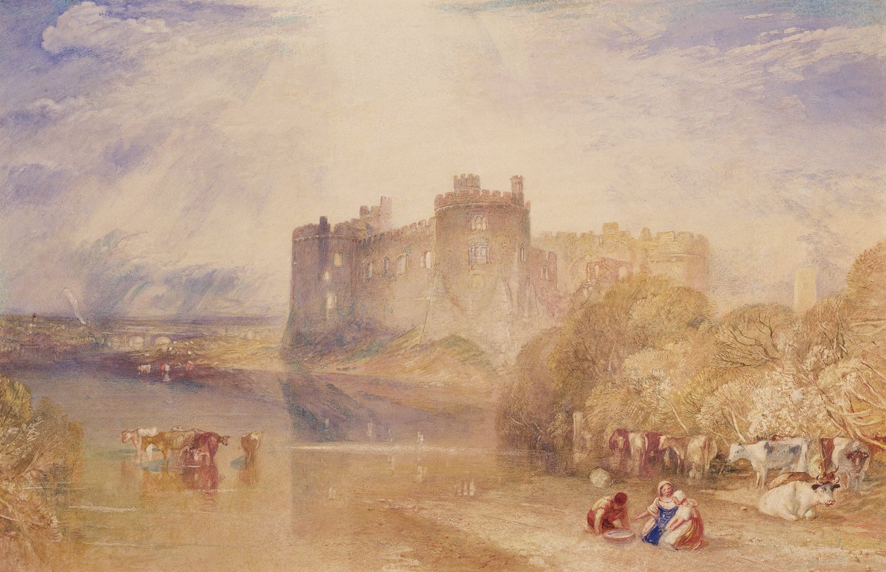 Carew kastély, Pembroke, 1832 körül (akvarell papíron) alkotó: Joseph Mallord William Turner