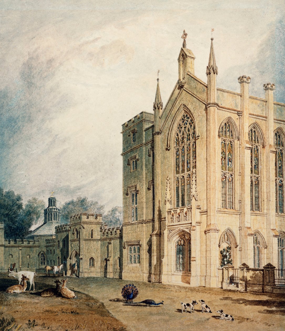 Cassiobury, Nyugati Front, 1807 körül alkotó: Joseph Mallord William Turner