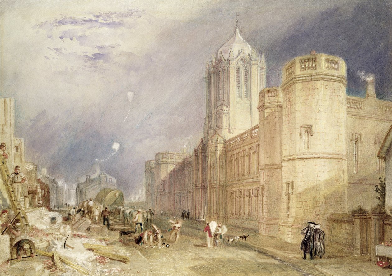 Christ Church, Oxford (wc papíron) alkotó: Joseph Mallord William Turner