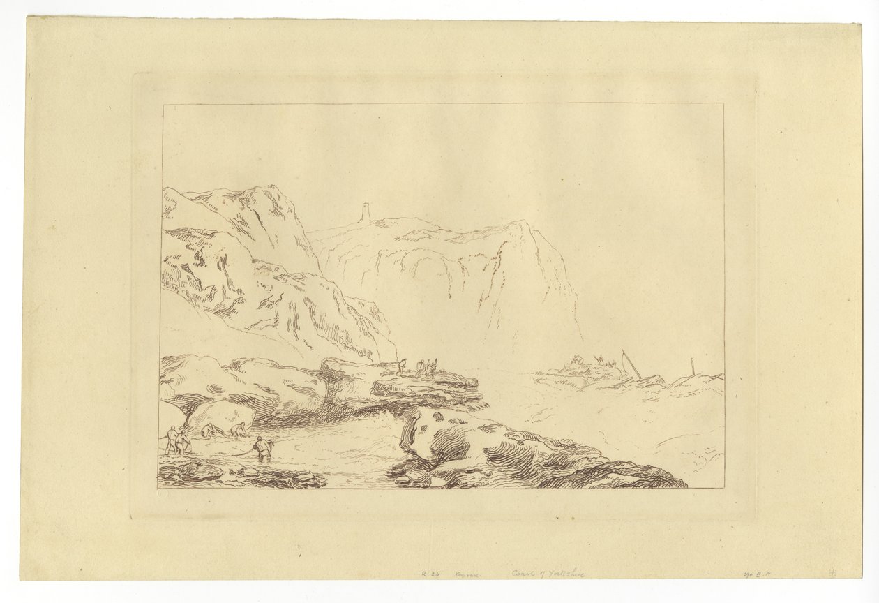 Yorkshire tengerpartja (rézkarc) alkotó: Joseph Mallord William Turner