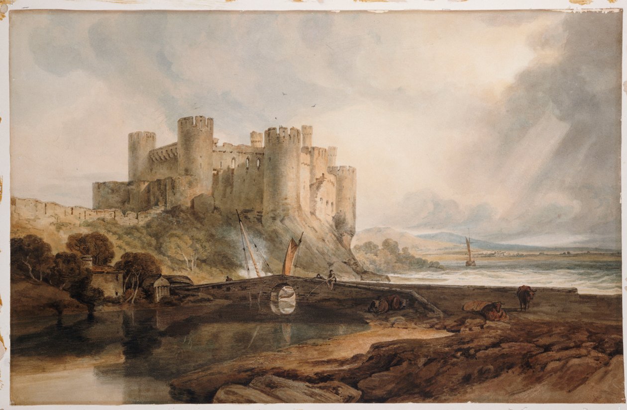Conway kastély, 1802 körül alkotó: Joseph Mallord William Turner