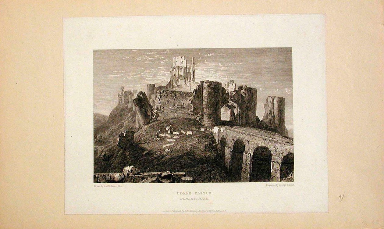 Corfe kastély, Dorsetshire alkotó: Joseph Mallord William Turner