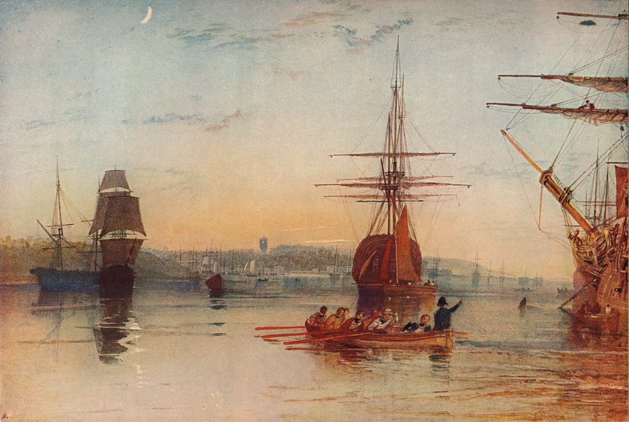 Cowes, 1909 alkotó: Joseph Mallord William Turner