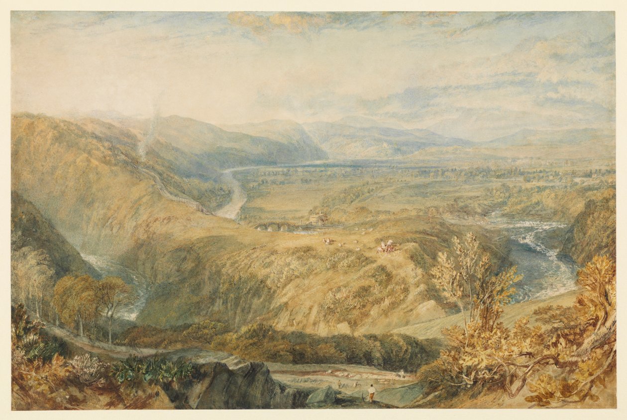 Crook of Lune, a Hornby-kastély felé nézve, 1816-1818 körül alkotó: Joseph Mallord William Turner