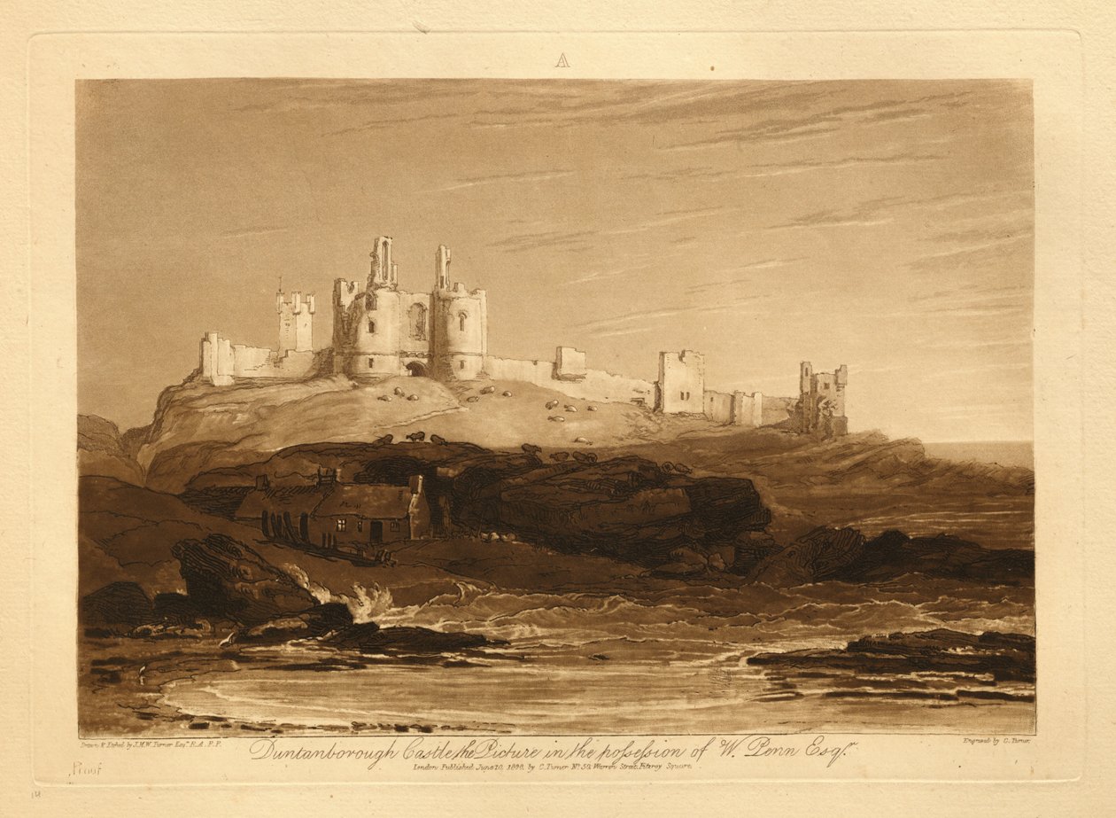 Dunstanborough vára alkotó: Joseph Mallord William Turner