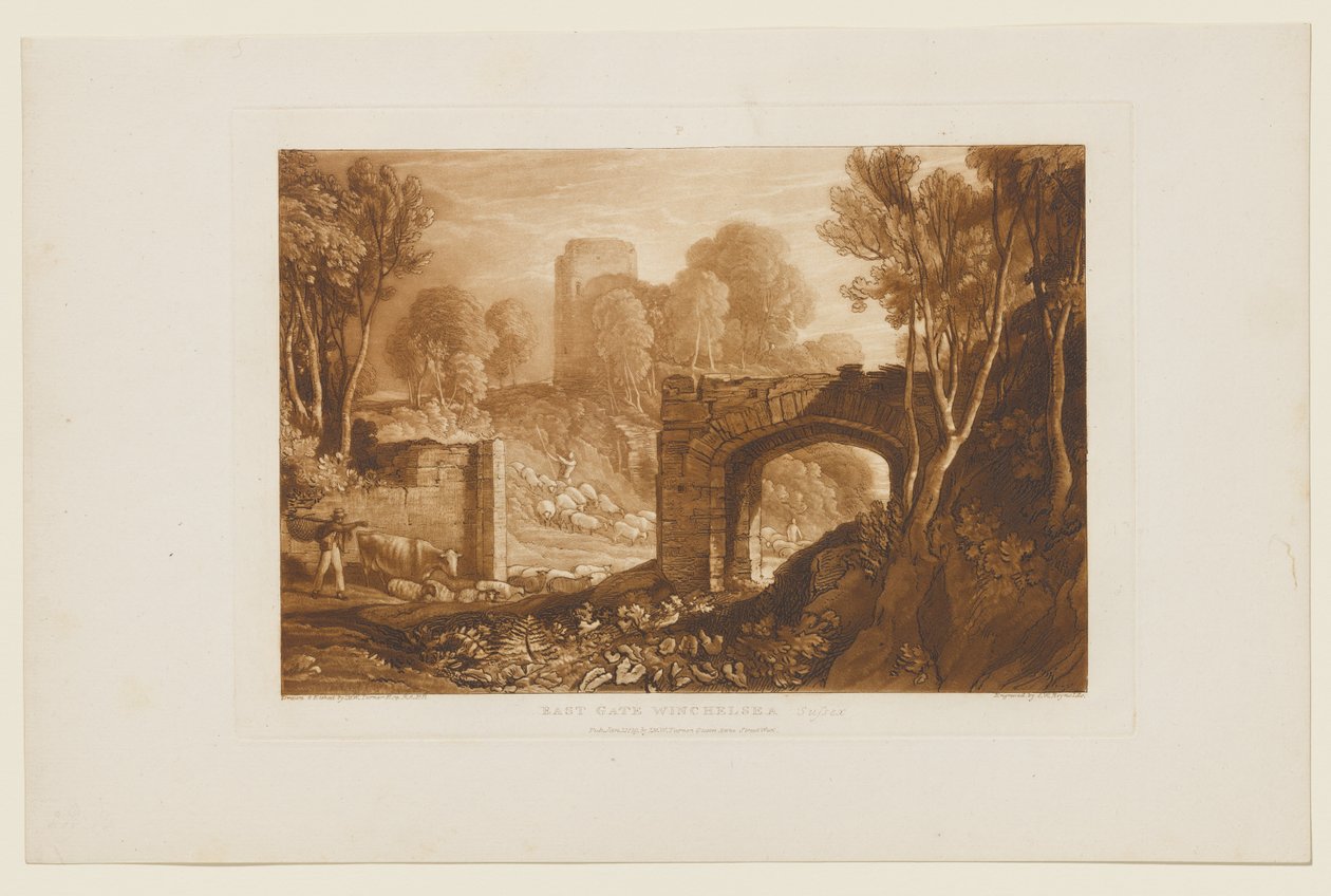 Keleti kapu, Winchelsea, Sussex alkotó: Joseph Mallord William Turner