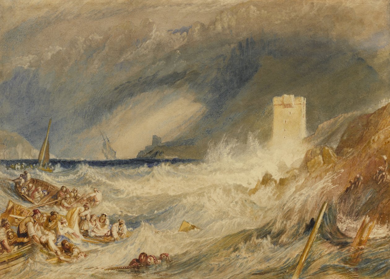 Bejárat Fowey kikötőjébe, Cornwall, C.1827 alkotó: Joseph Mallord William Turner