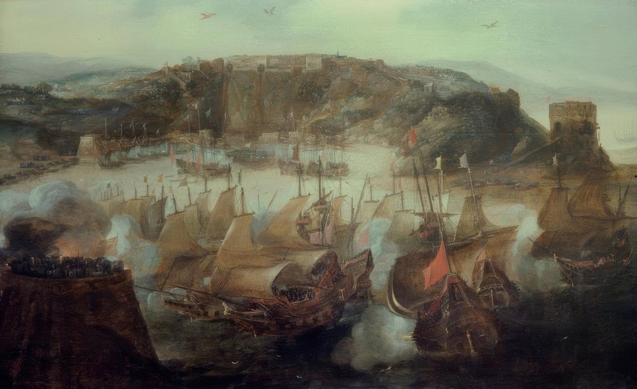 Salvador meghódítása 1624 / A. v. Eertvelt alkotó: Joseph Mallord William Turner