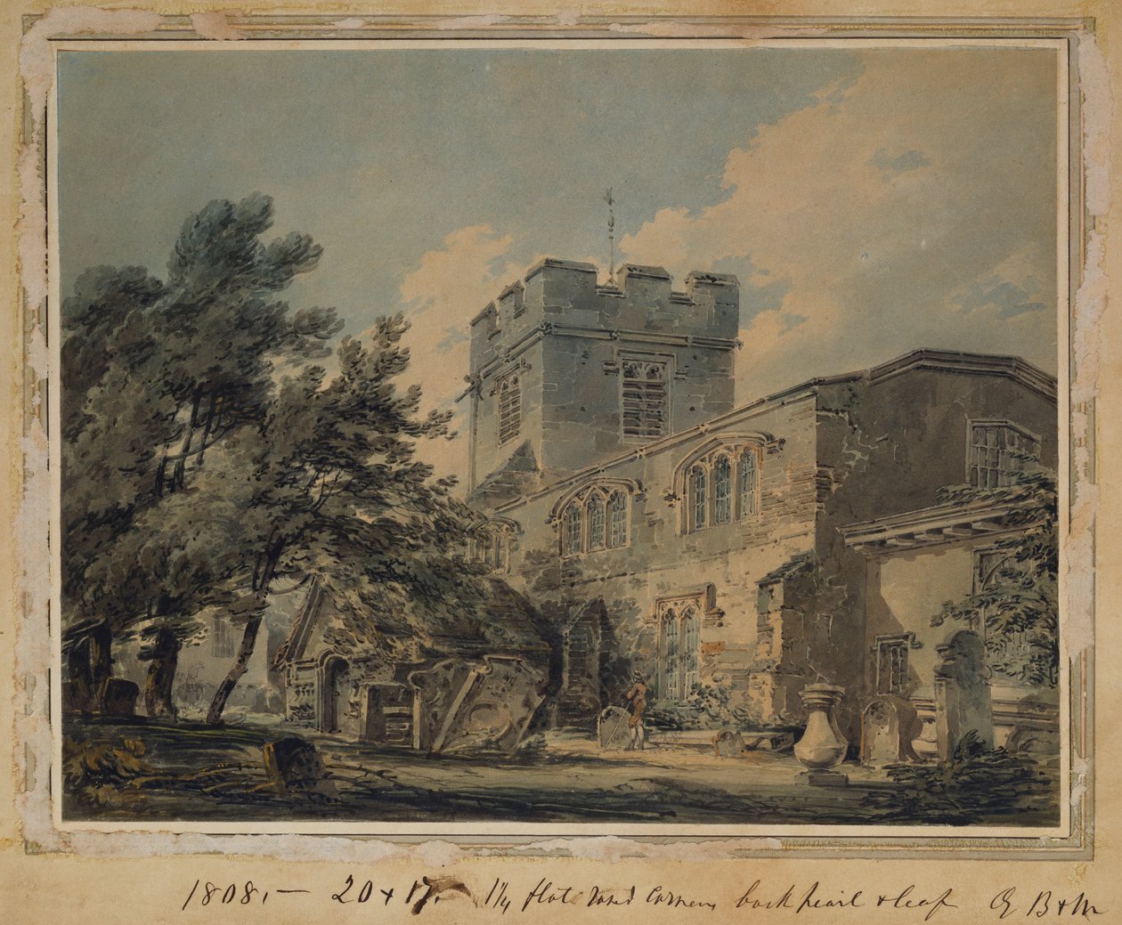 Finchley templom, 1801 alkotó: Joseph Mallord William Turner