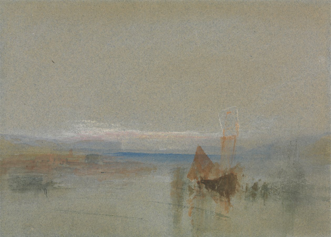 A halászhajók leszálltak Havre-ból alkotó: Joseph Mallord William Turner