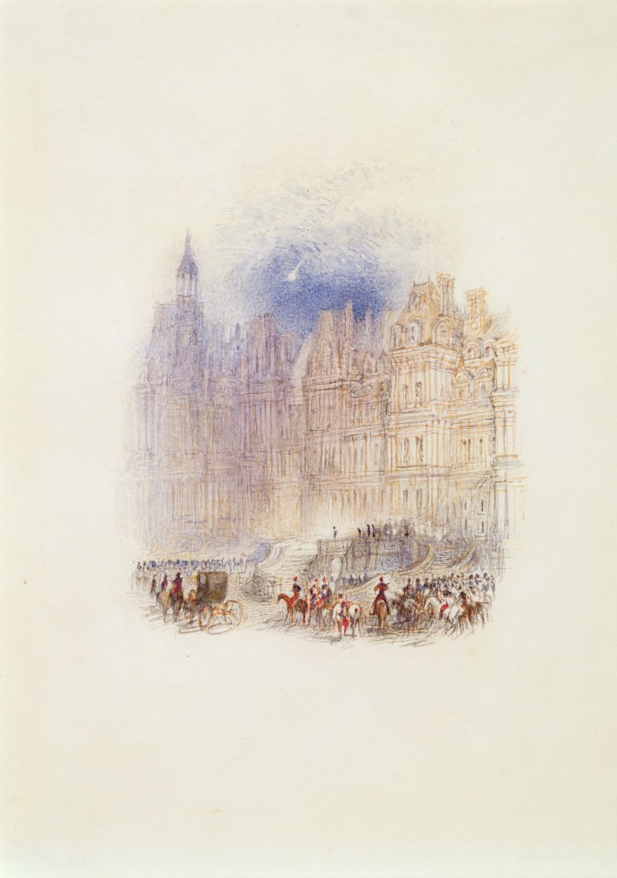 Fontainebleau: Napóleon távozása alkotó: Joseph Mallord William Turner