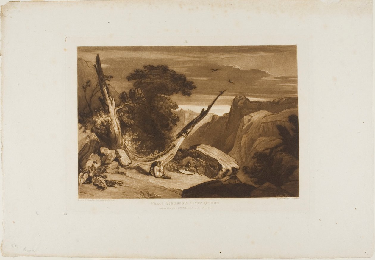 Spenser Tündérkirálynőjéből, a Liber Studiorum 36. táblájáról. alkotó: Joseph Mallord William Turner