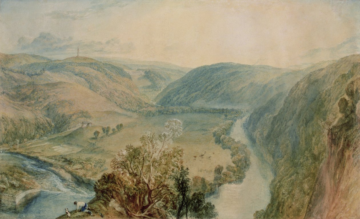 Gibside, Durham megye északról (a párért lásd: 155783) alkotó: Joseph Mallord William Turner