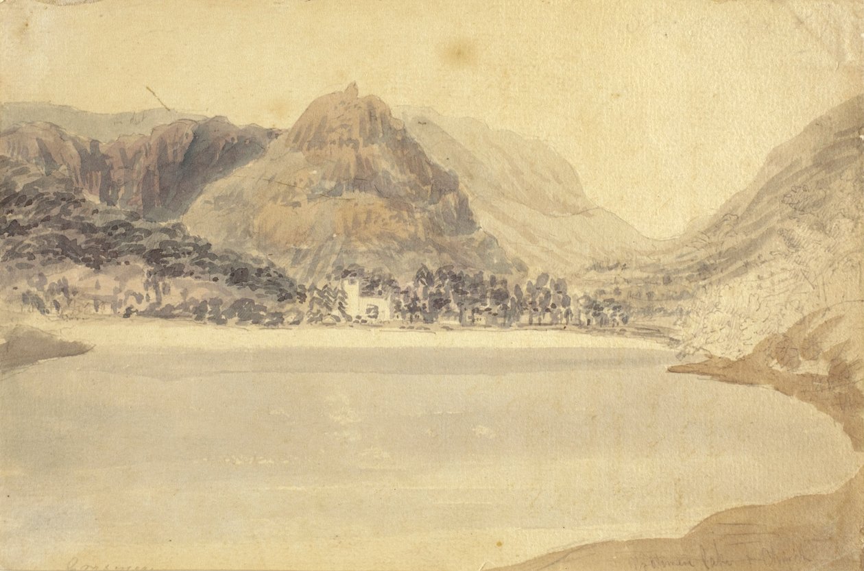 A Grassmere-tó és a templom alkotó: Joseph Mallord William Turner