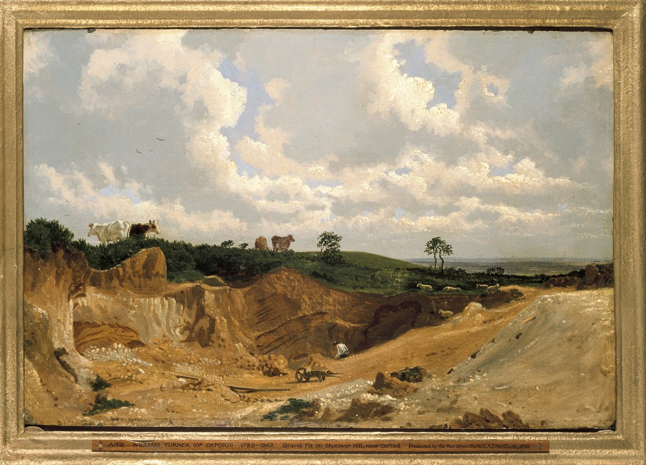 Kavicsbánya a Shotover Hillen, Oxford közelében, kb. 1818 (olaj, malomdeszka) alkotó: Joseph Mallord William Turner