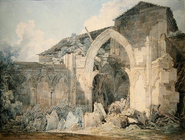 Herefordi katedrális (akvarell, toll és tinta papíron) alkotó: Joseph Mallord William Turner