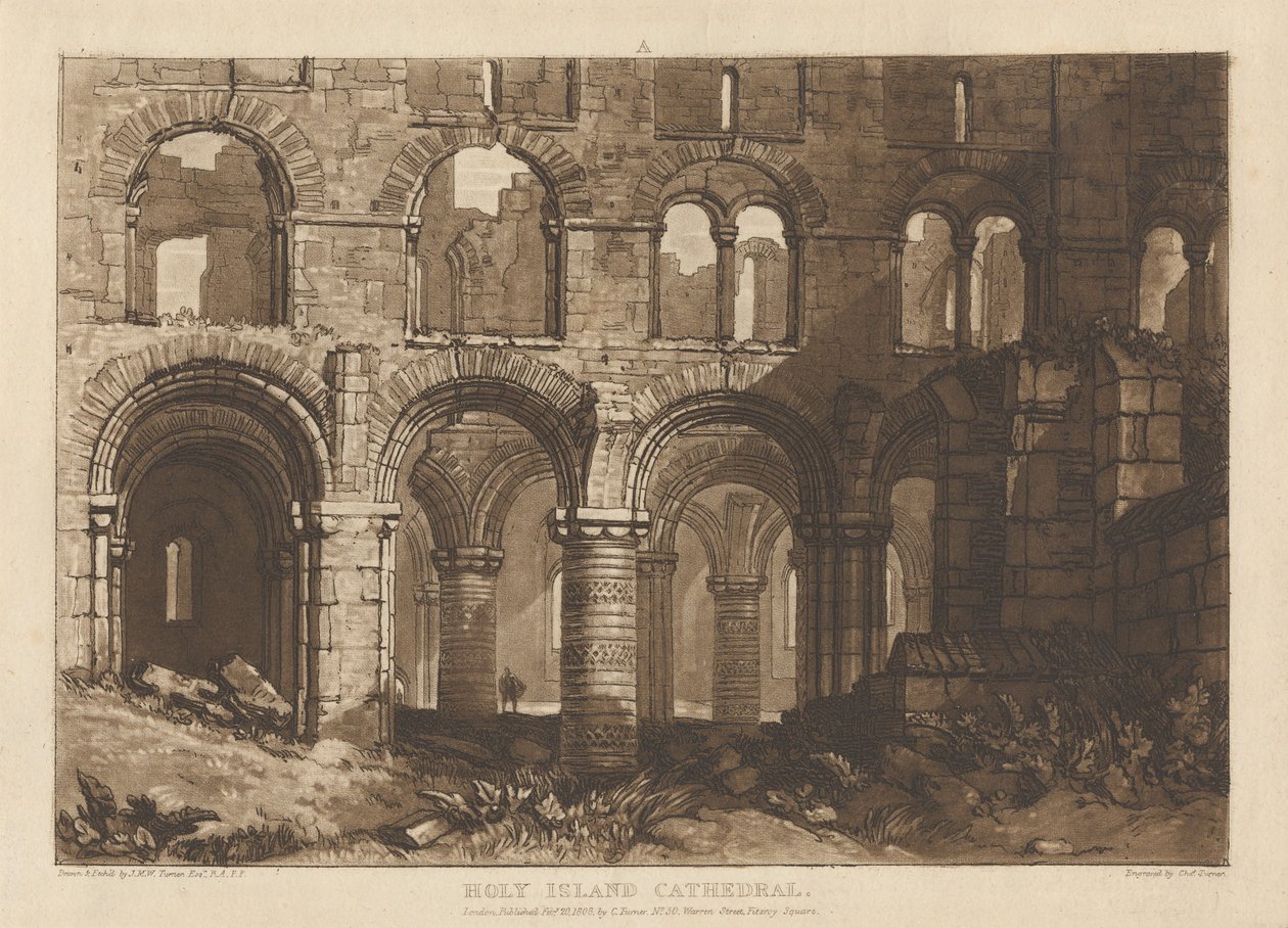 Holy Island-i székesegyház alkotó: Joseph Mallord William Turner
