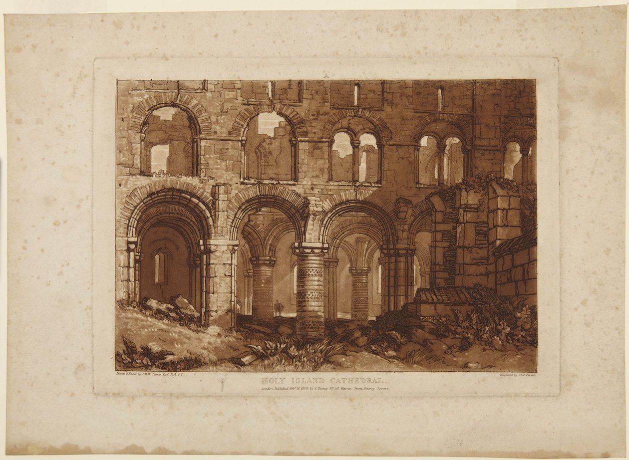 A Holy Island-i katedrális alkotó: Joseph Mallord William Turner