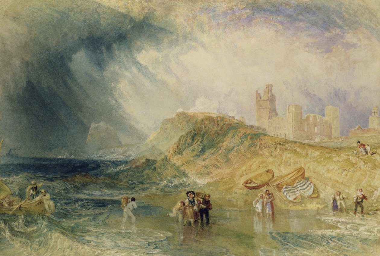 Holy Island, Northumberland, 1820 körül alkotó: Joseph Mallord William Turner