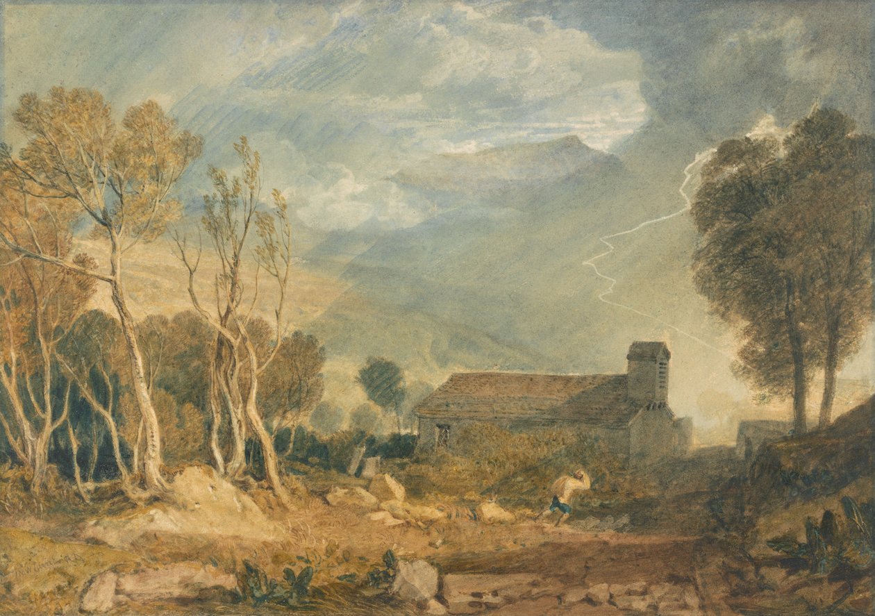 Ingleborough Chapel-Le-Dale felől alkotó: Joseph Mallord William Turner